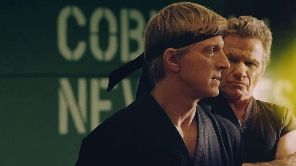 Backdrop image from the show Cobra Kai